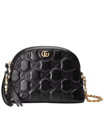 Gucci Matelasse Leather Shoulder Bag 702229 Black