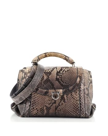 Sofia Satchel Python Medium