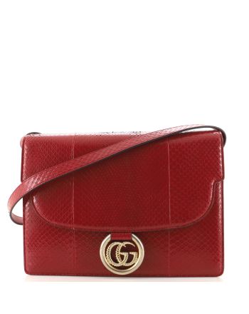 GG Ring Shoulder Bag Python Medium